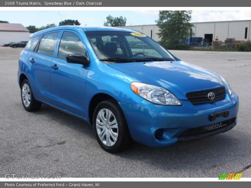 Speedway Blue / Dark Charcoal 2008 Toyota Matrix