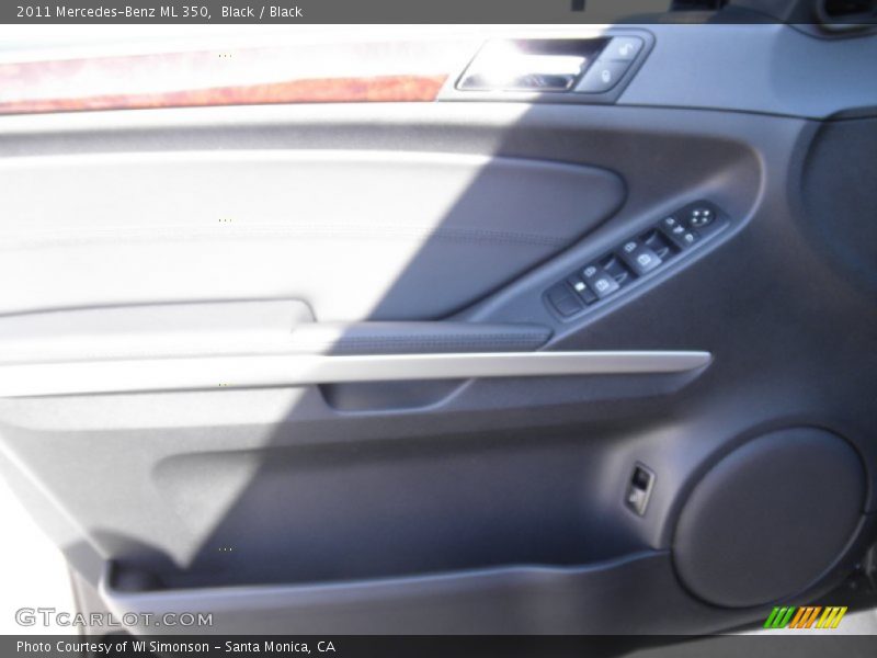 Black / Black 2011 Mercedes-Benz ML 350