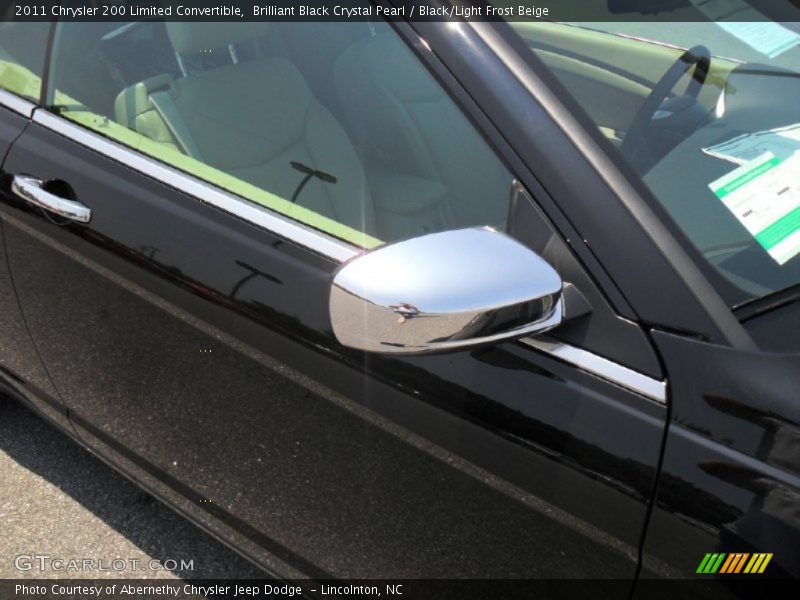 Brilliant Black Crystal Pearl / Black/Light Frost Beige 2011 Chrysler 200 Limited Convertible