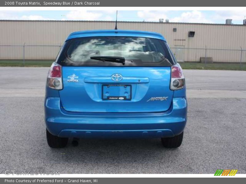 Speedway Blue / Dark Charcoal 2008 Toyota Matrix