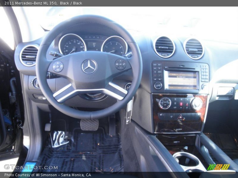 Black / Black 2011 Mercedes-Benz ML 350