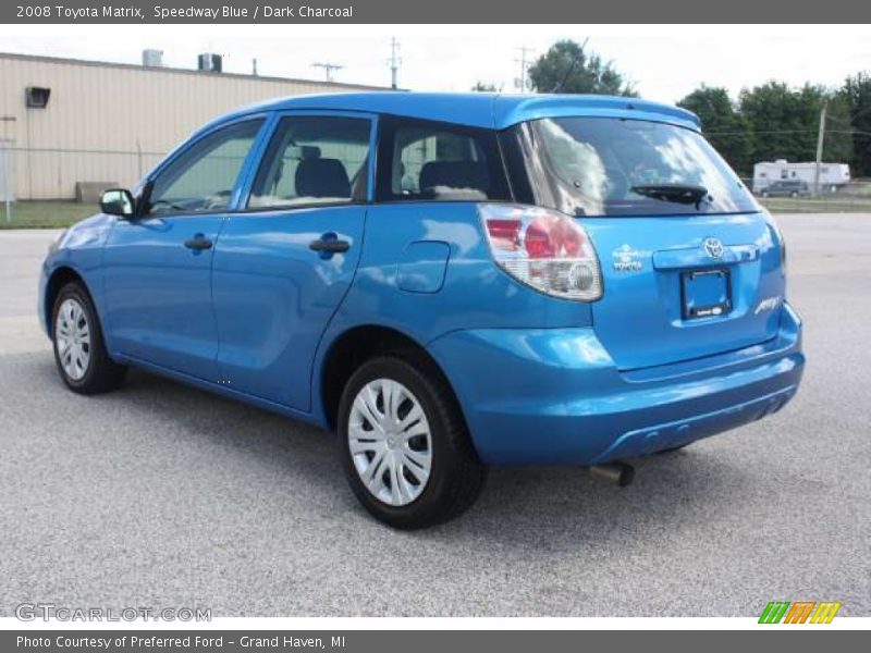 Speedway Blue / Dark Charcoal 2008 Toyota Matrix