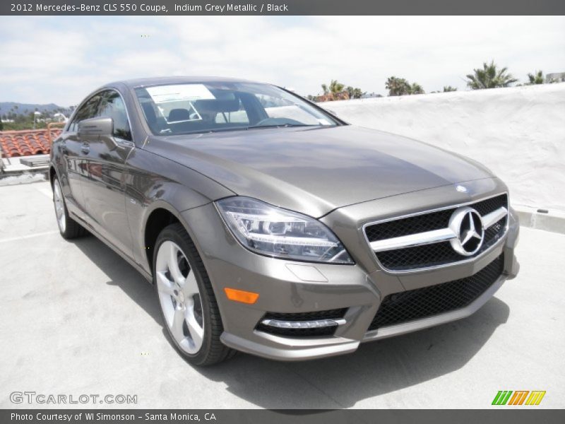 Indium Grey Metallic / Black 2012 Mercedes-Benz CLS 550 Coupe