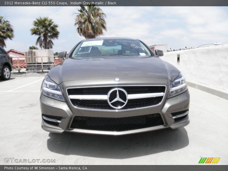 Indium Grey Metallic / Black 2012 Mercedes-Benz CLS 550 Coupe