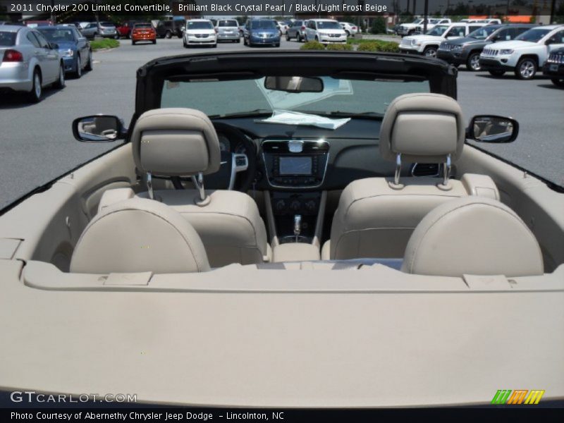  2011 200 Limited Convertible Black/Light Frost Beige Interior