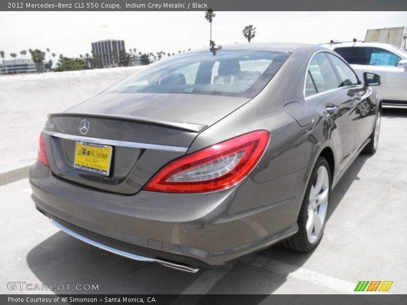 Indium Grey Metallic / Black 2012 Mercedes-Benz CLS 550 Coupe