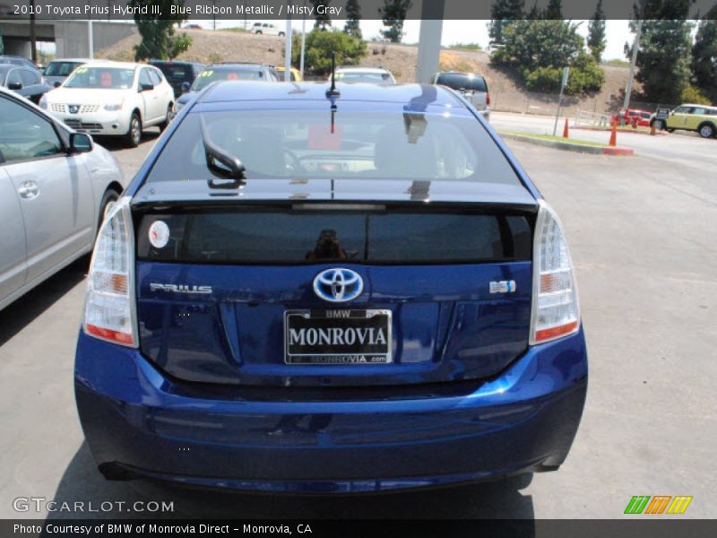 Blue Ribbon Metallic / Misty Gray 2010 Toyota Prius Hybrid III