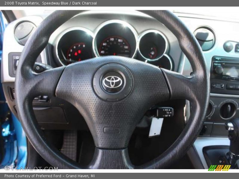 Speedway Blue / Dark Charcoal 2008 Toyota Matrix