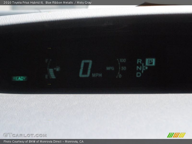 Blue Ribbon Metallic / Misty Gray 2010 Toyota Prius Hybrid III