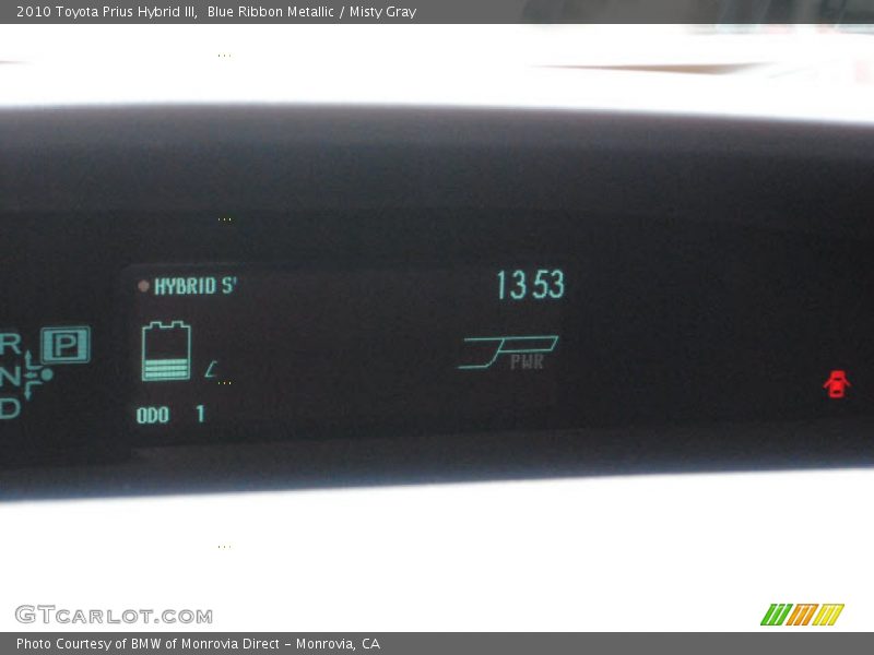 Blue Ribbon Metallic / Misty Gray 2010 Toyota Prius Hybrid III