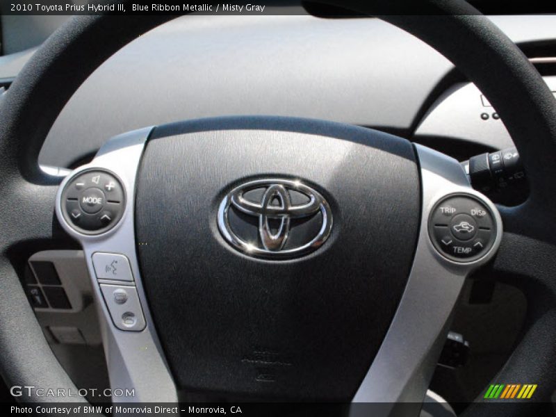 Blue Ribbon Metallic / Misty Gray 2010 Toyota Prius Hybrid III