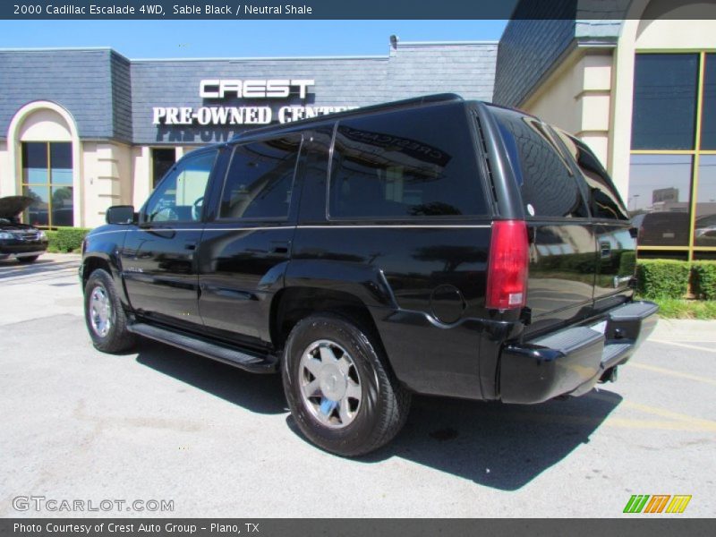 Sable Black / Neutral Shale 2000 Cadillac Escalade 4WD