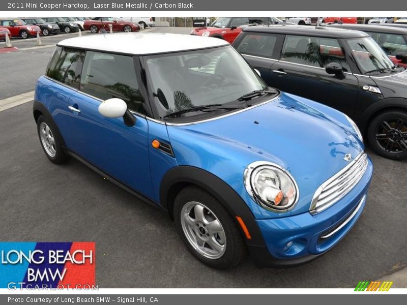 Laser Blue Metallic / Carbon Black 2011 Mini Cooper Hardtop