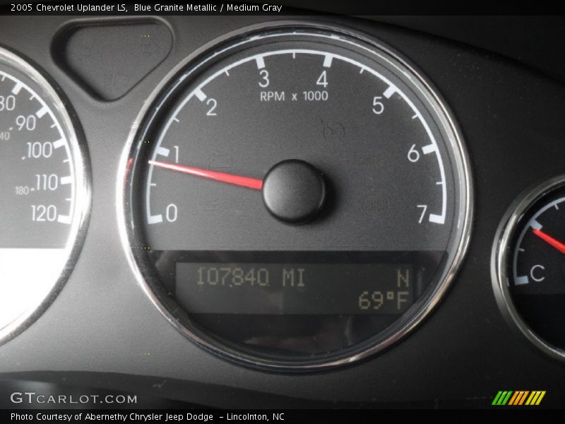 Blue Granite Metallic / Medium Gray 2005 Chevrolet Uplander LS