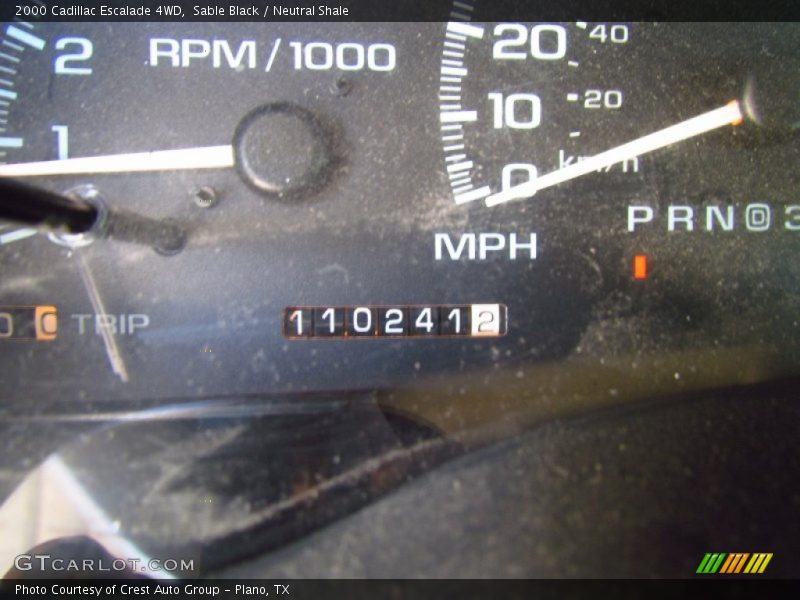 Sable Black / Neutral Shale 2000 Cadillac Escalade 4WD