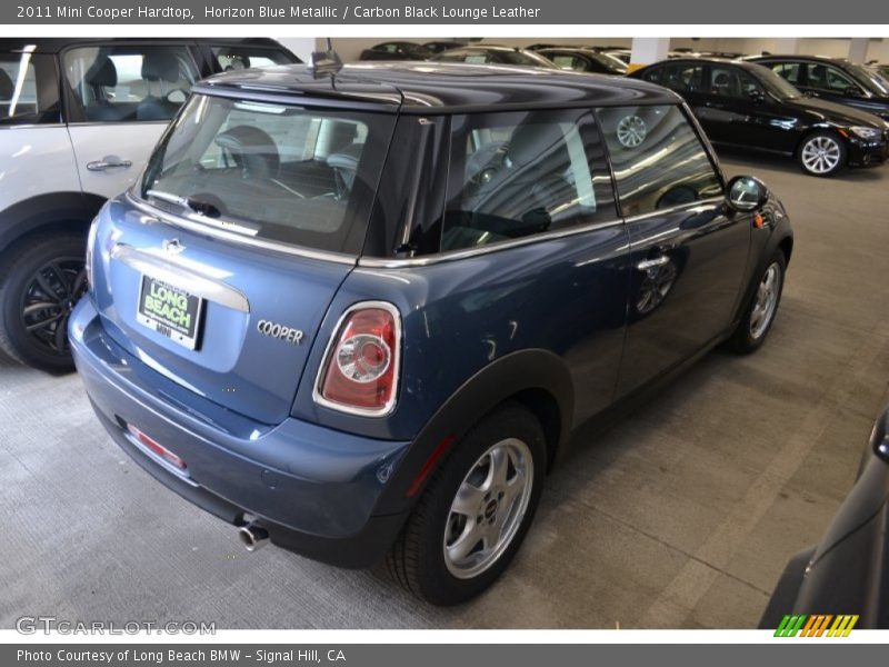 Horizon Blue Metallic / Carbon Black Lounge Leather 2011 Mini Cooper Hardtop