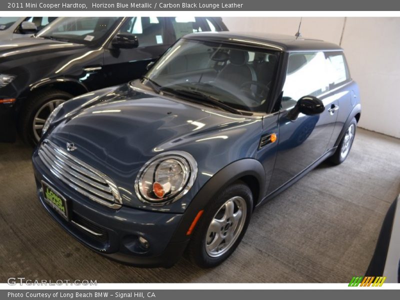 Horizon Blue Metallic / Carbon Black Lounge Leather 2011 Mini Cooper Hardtop