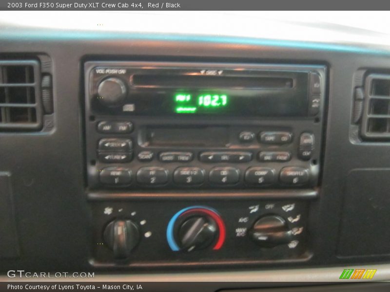 Red / Black 2003 Ford F350 Super Duty XLT Crew Cab 4x4