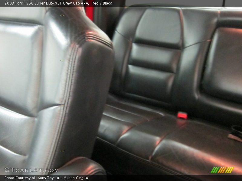 Red / Black 2003 Ford F350 Super Duty XLT Crew Cab 4x4