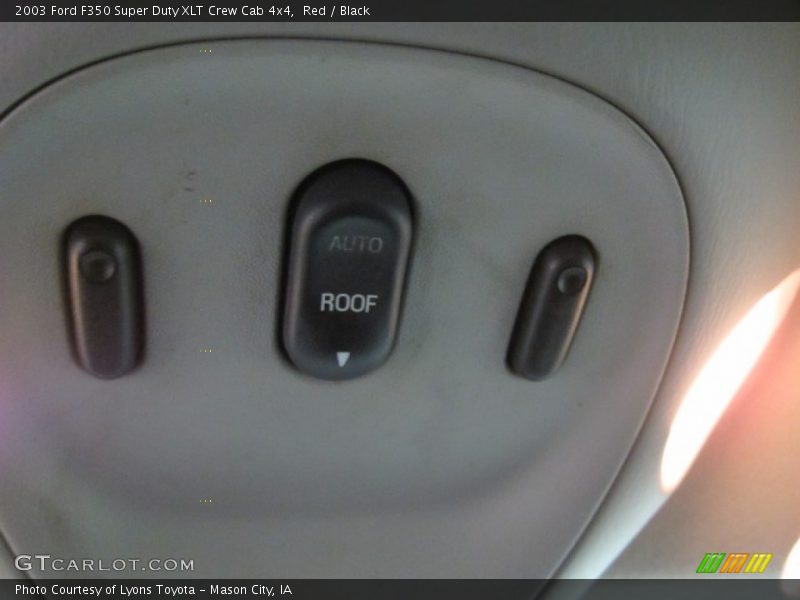 Red / Black 2003 Ford F350 Super Duty XLT Crew Cab 4x4