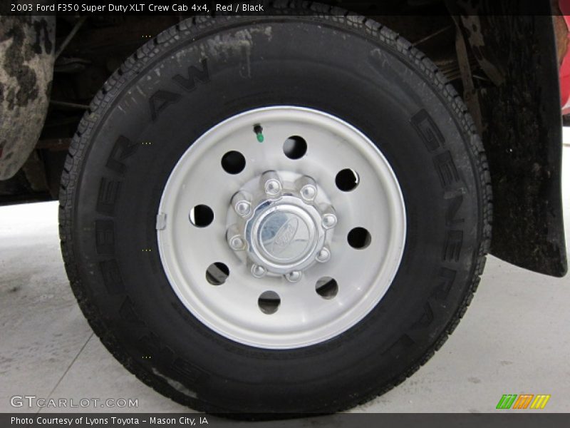 Red / Black 2003 Ford F350 Super Duty XLT Crew Cab 4x4