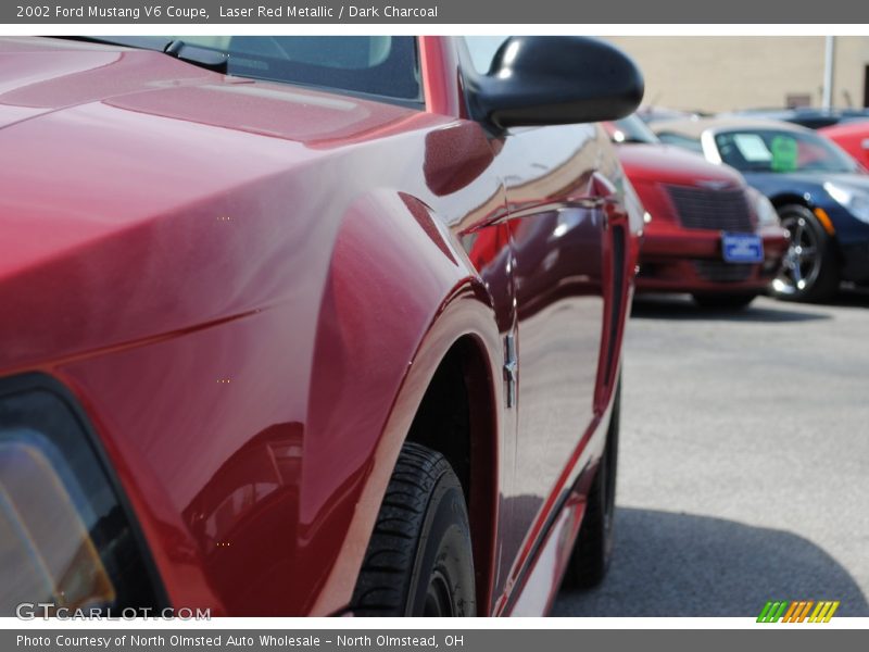 Laser Red Metallic / Dark Charcoal 2002 Ford Mustang V6 Coupe