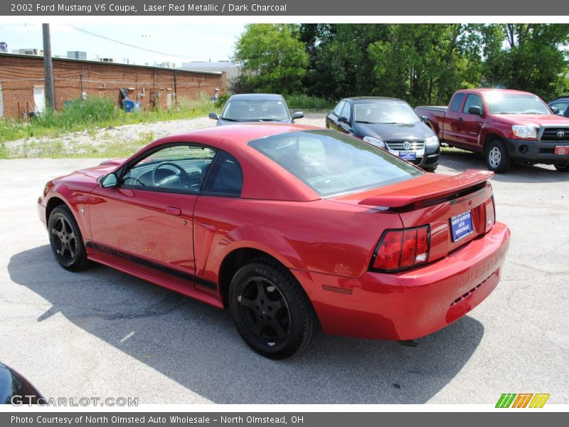 Laser Red Metallic / Dark Charcoal 2002 Ford Mustang V6 Coupe