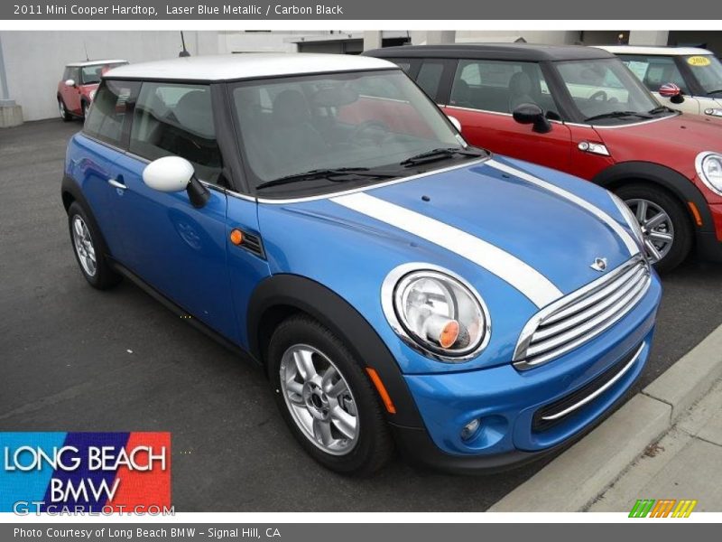 Laser Blue Metallic / Carbon Black 2011 Mini Cooper Hardtop