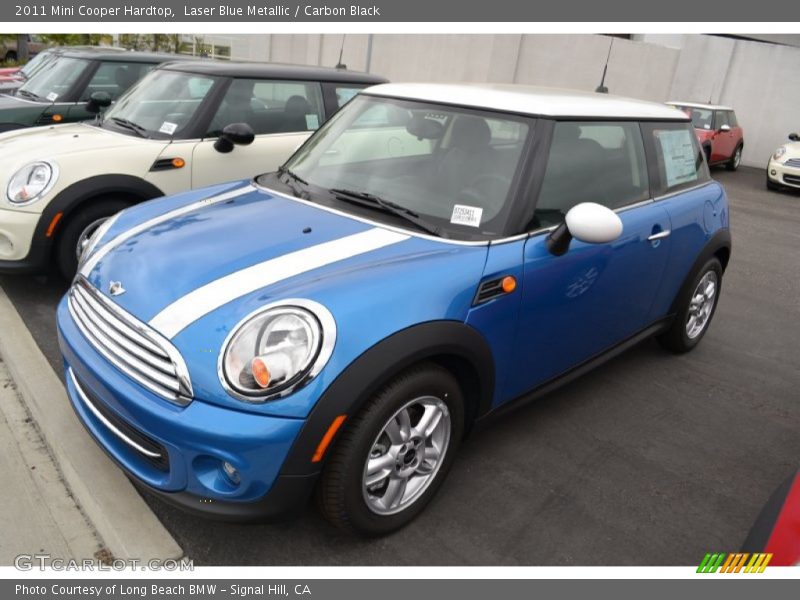 Laser Blue Metallic / Carbon Black 2011 Mini Cooper Hardtop