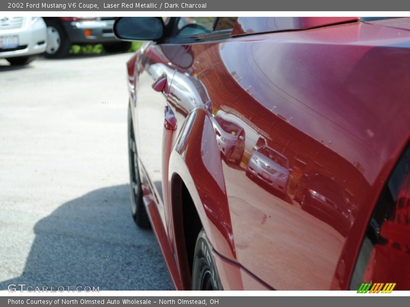 Laser Red Metallic / Dark Charcoal 2002 Ford Mustang V6 Coupe