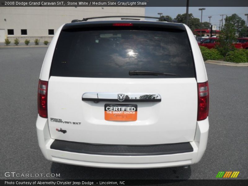 Stone White / Medium Slate Gray/Light Shale 2008 Dodge Grand Caravan SXT