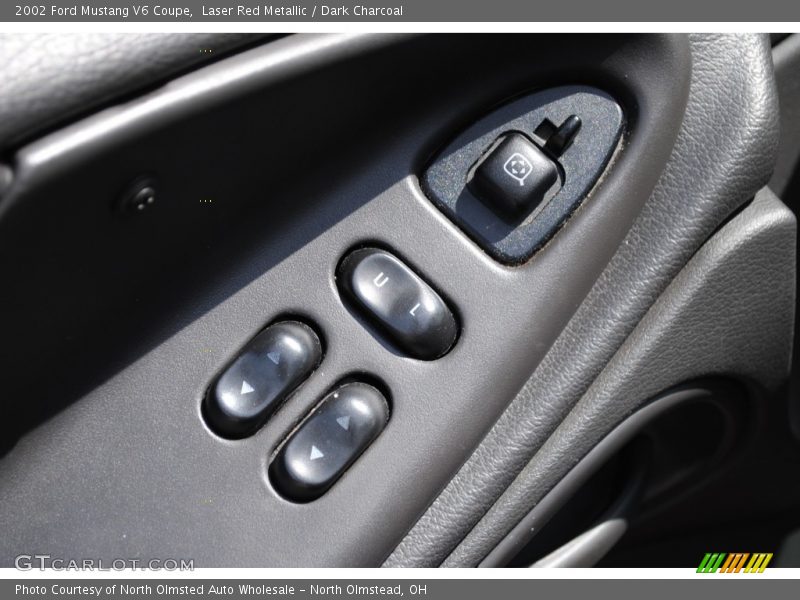 Laser Red Metallic / Dark Charcoal 2002 Ford Mustang V6 Coupe