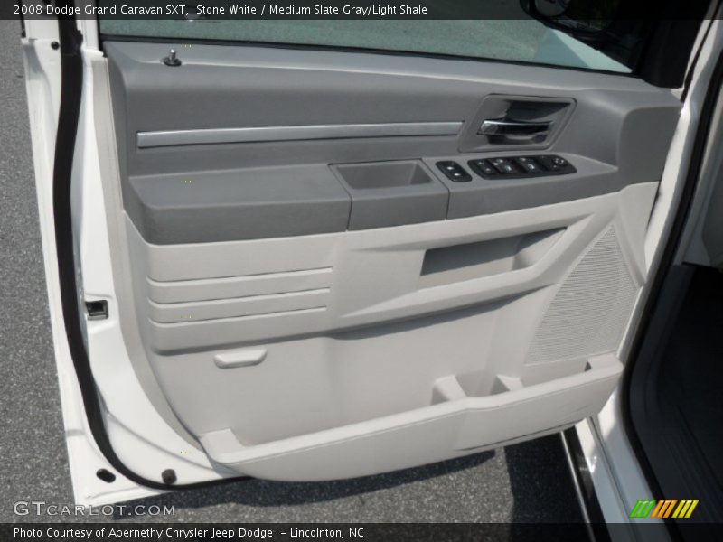 Stone White / Medium Slate Gray/Light Shale 2008 Dodge Grand Caravan SXT