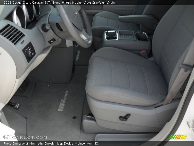 Stone White / Medium Slate Gray/Light Shale 2008 Dodge Grand Caravan SXT