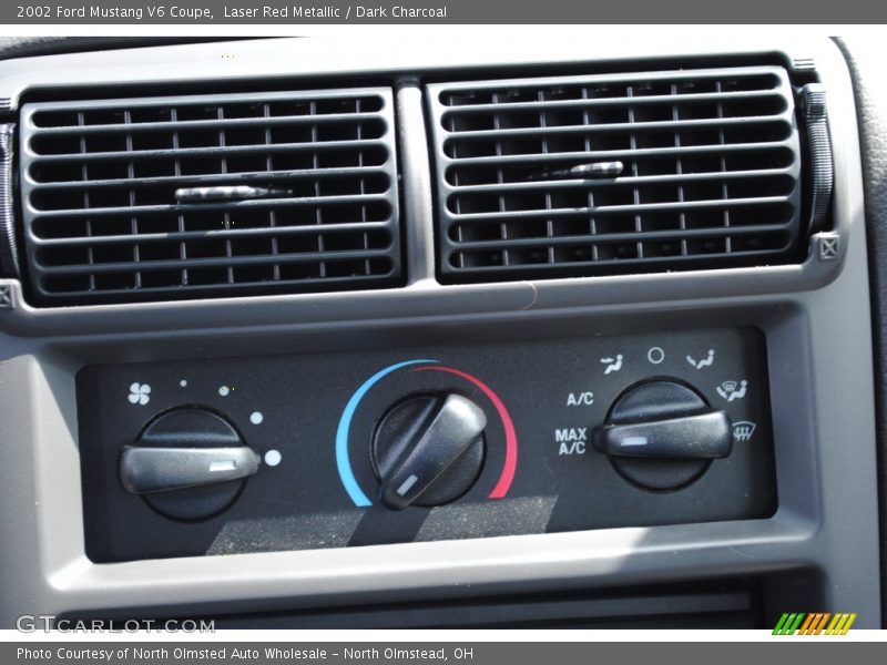 Laser Red Metallic / Dark Charcoal 2002 Ford Mustang V6 Coupe