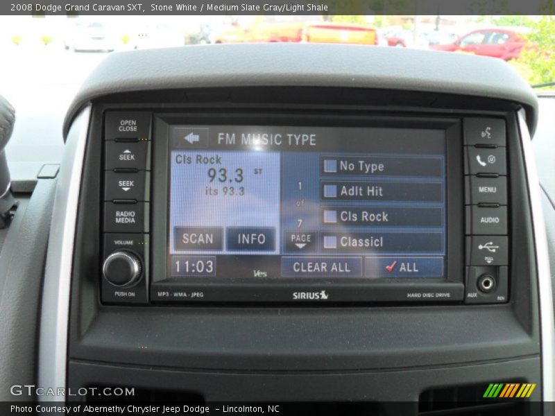 Stone White / Medium Slate Gray/Light Shale 2008 Dodge Grand Caravan SXT