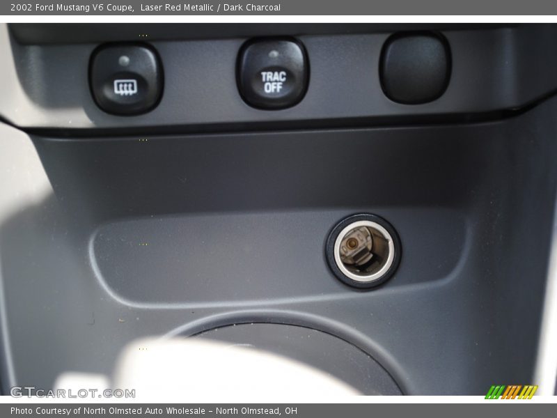 Laser Red Metallic / Dark Charcoal 2002 Ford Mustang V6 Coupe