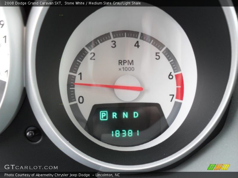 Stone White / Medium Slate Gray/Light Shale 2008 Dodge Grand Caravan SXT