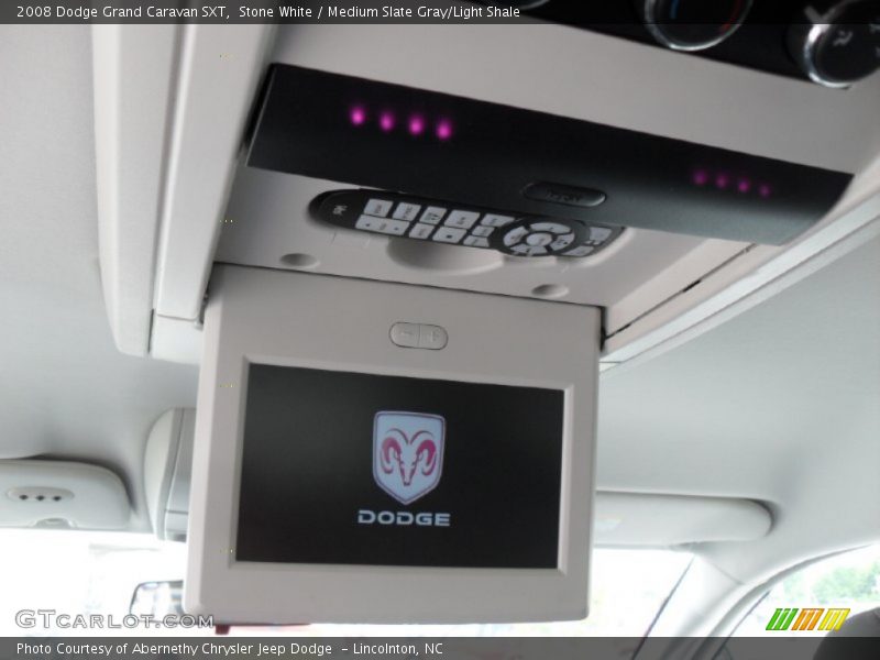 Stone White / Medium Slate Gray/Light Shale 2008 Dodge Grand Caravan SXT