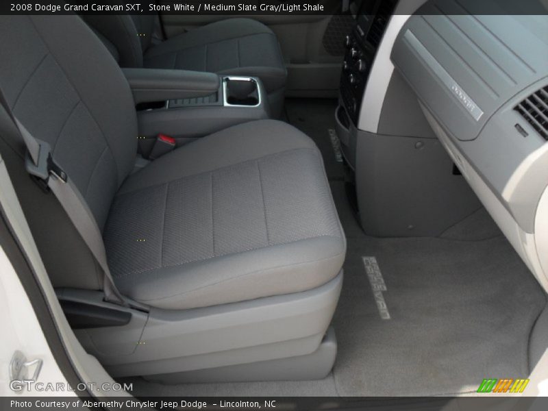 Stone White / Medium Slate Gray/Light Shale 2008 Dodge Grand Caravan SXT