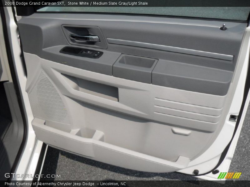 Stone White / Medium Slate Gray/Light Shale 2008 Dodge Grand Caravan SXT