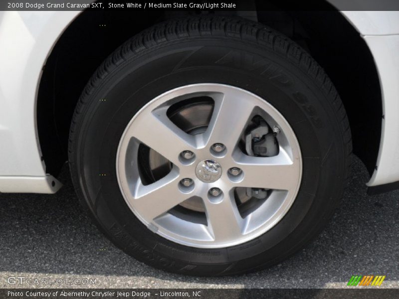 Stone White / Medium Slate Gray/Light Shale 2008 Dodge Grand Caravan SXT