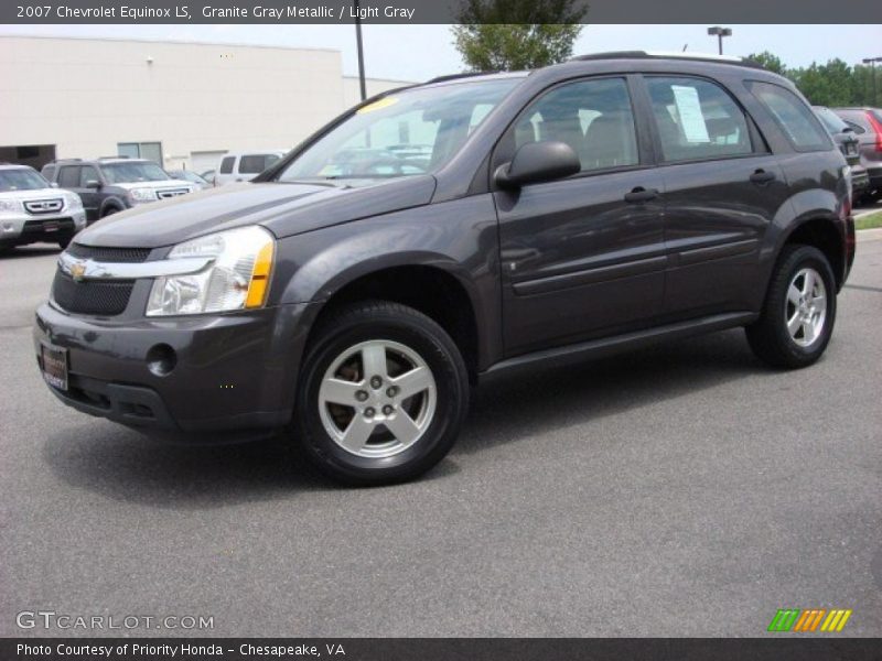Granite Gray Metallic / Light Gray 2007 Chevrolet Equinox LS