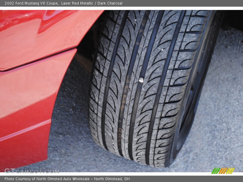 Laser Red Metallic / Dark Charcoal 2002 Ford Mustang V6 Coupe
