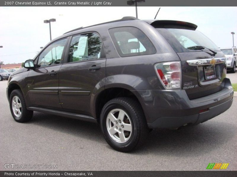Granite Gray Metallic / Light Gray 2007 Chevrolet Equinox LS