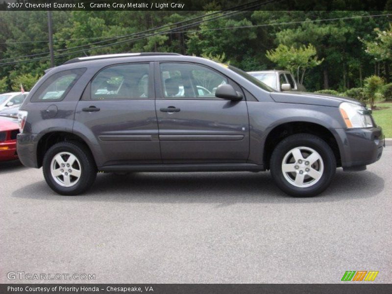 Granite Gray Metallic / Light Gray 2007 Chevrolet Equinox LS