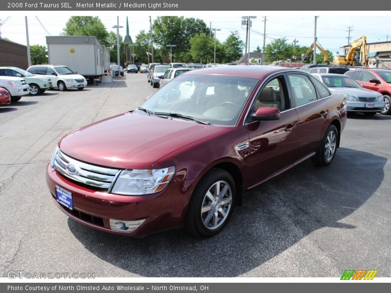 Merlot Metallic / Medium Light Stone 2008 Ford Taurus SEL