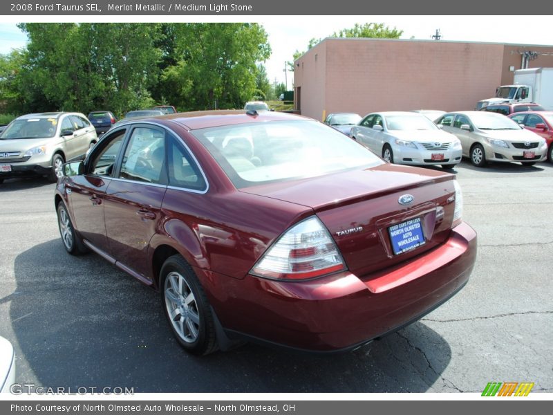 Merlot Metallic / Medium Light Stone 2008 Ford Taurus SEL