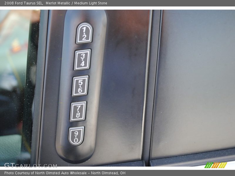 Merlot Metallic / Medium Light Stone 2008 Ford Taurus SEL