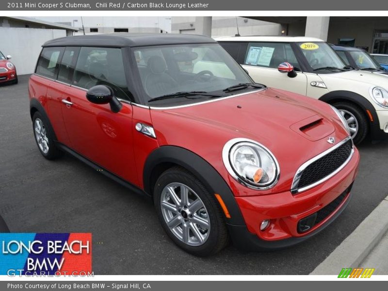 Chili Red / Carbon Black Lounge Leather 2011 Mini Cooper S Clubman